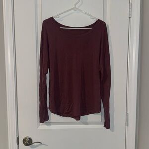 Mauve pink long sleeve top women's size XL